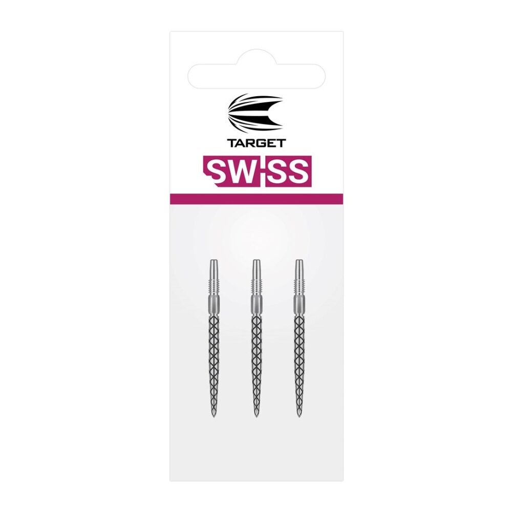 Target 35mm Diamond Pro Swiss Point Accessory For Darts SP Barrels Silver (6 Pieces) — image 2