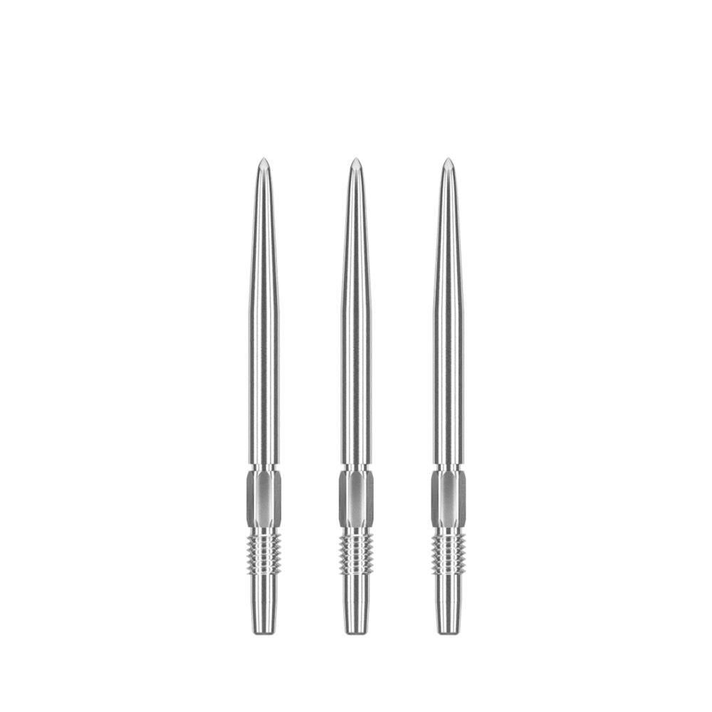Target Swiss Steel Tip Interchangeable Dart Point Pocket Size 40mm Silver (3 Pieces)