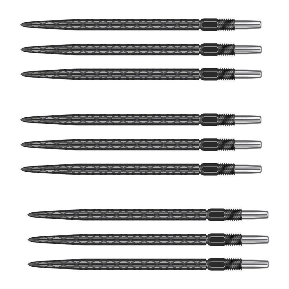 Target Swiss Diamond Pro Steel Tip Quick-Change Dart Points 40mm Black (9 Pieces)