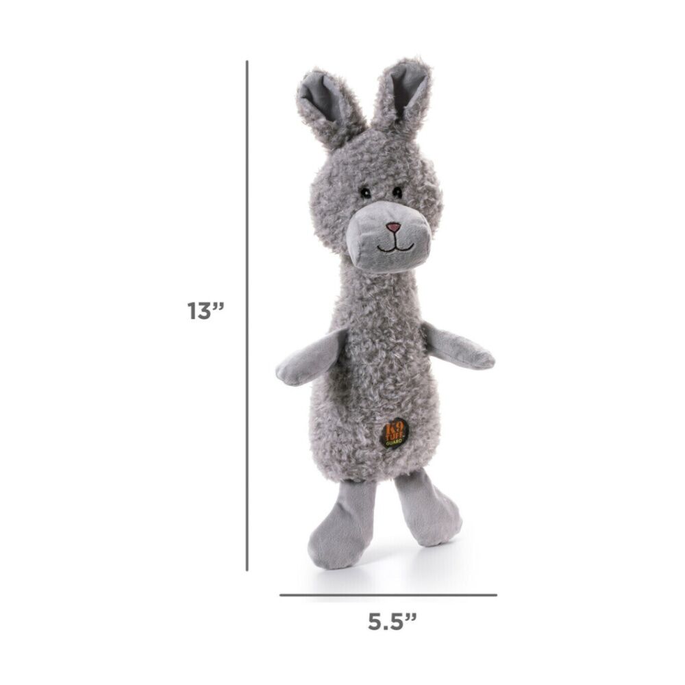 Charming Pet Small Bunny Scruffles Textured Soft Plush Squeaker Dog Toy — image 4