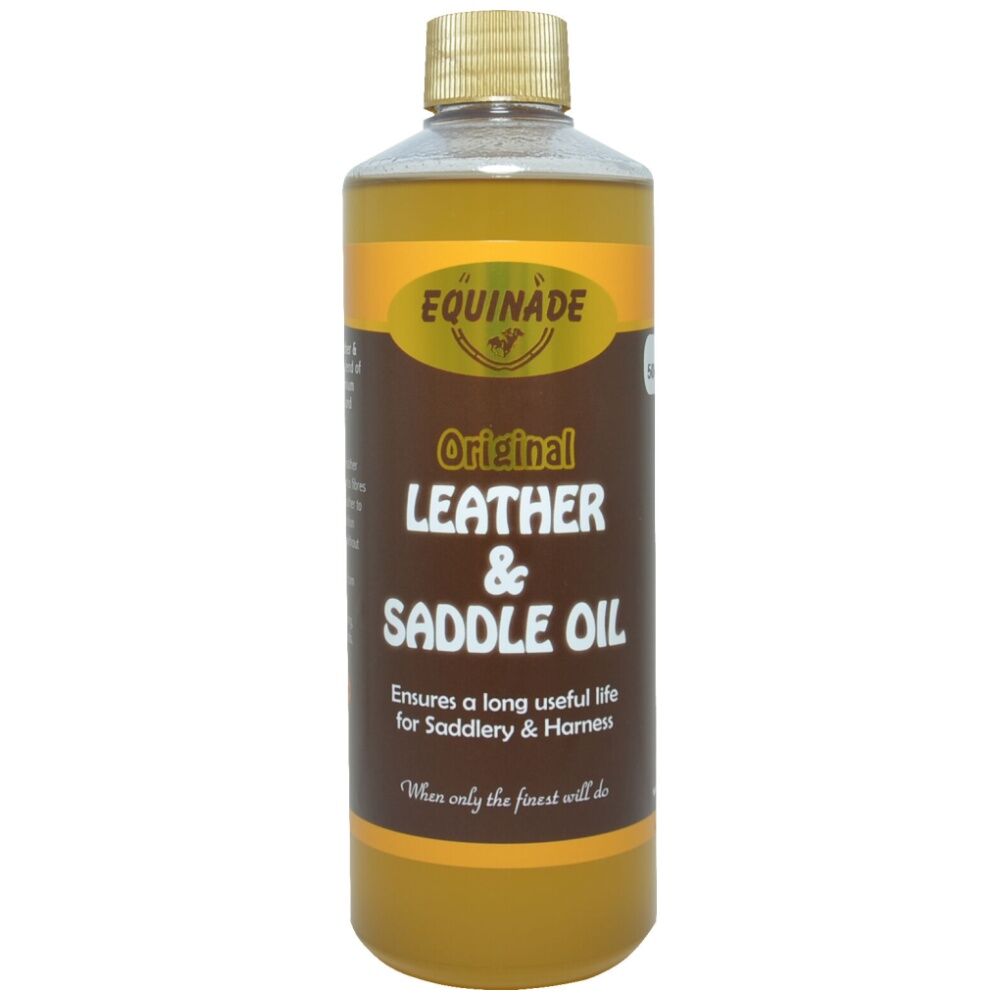 Equinade 500ml Leather & Saddle Oil Lanolin Blend Restores And Protects