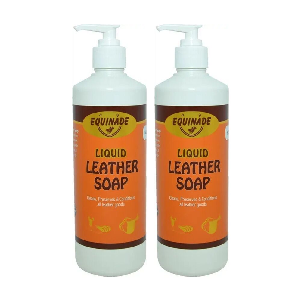 Equinade Liquid Leather Soap Cleaner & Conditioner w/ Pump 500ml (2 Pack)