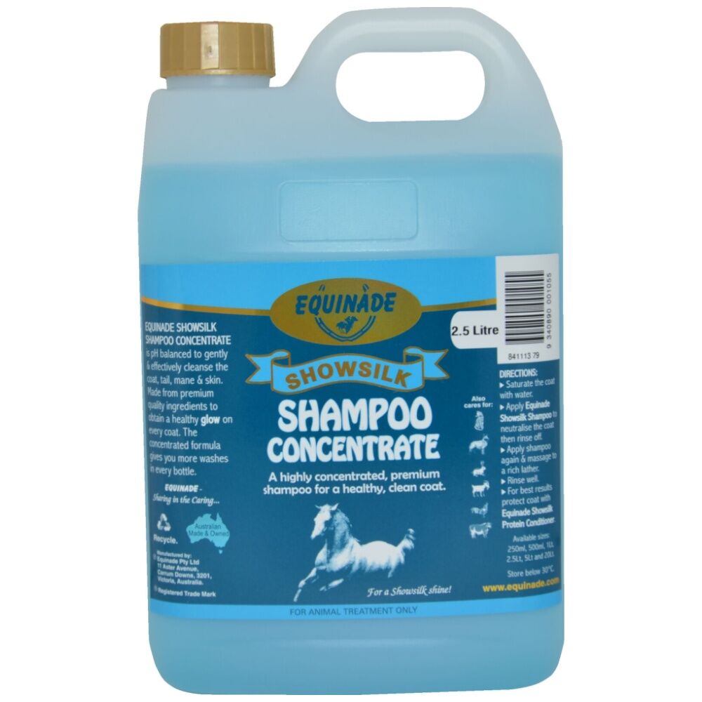 Equinade Showsilk Glo Concentrate Horse Coat Grooming Care Shampoo — 2.5l