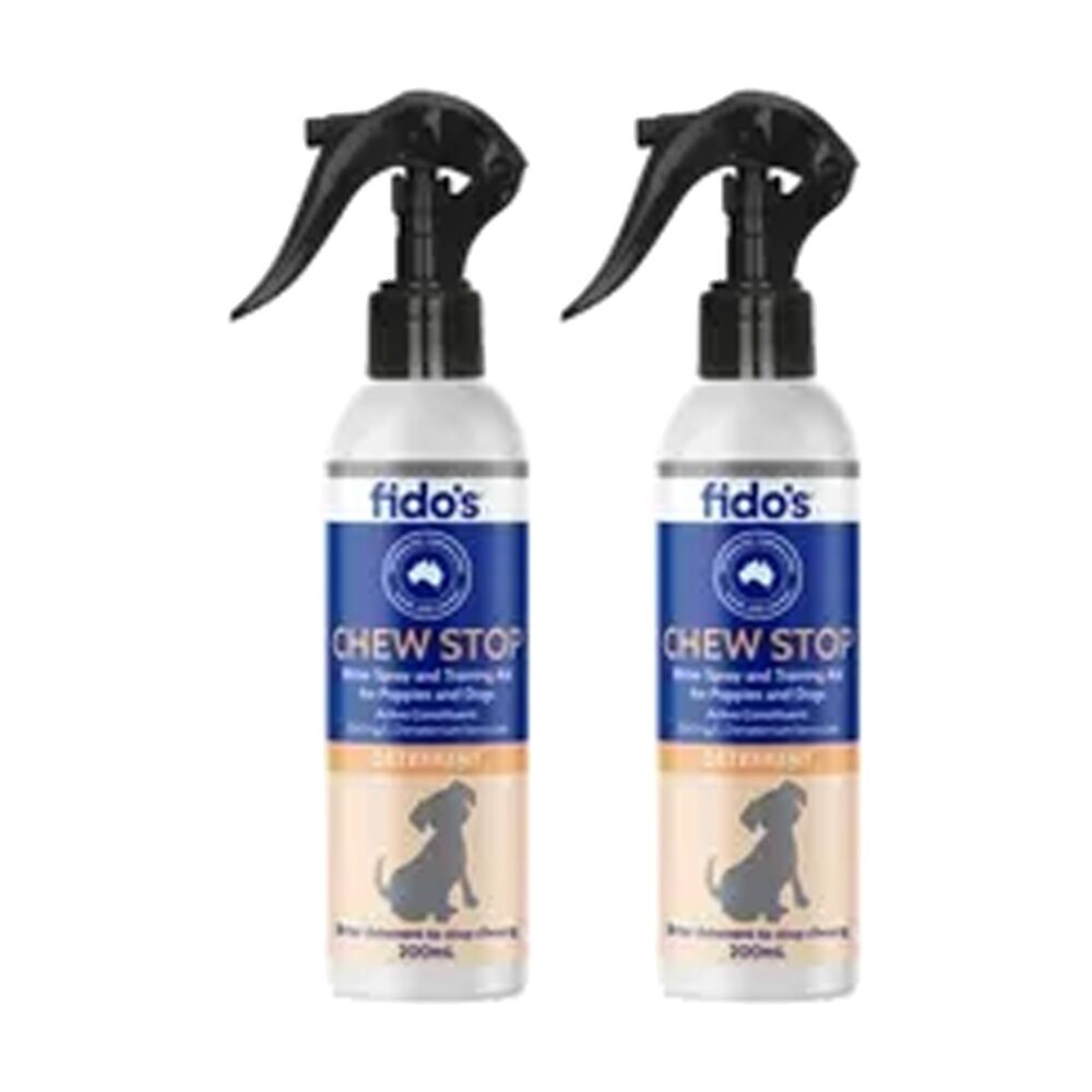 Fidos Dog Deterrent Behaviour Training Aid Chew Stop Spray 200ml (2 Pack)