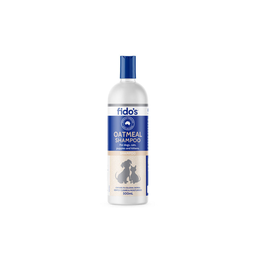 Fidos 500ml Pet Dog & Cat Grooming Washing Care Shampoo Oatmeal
