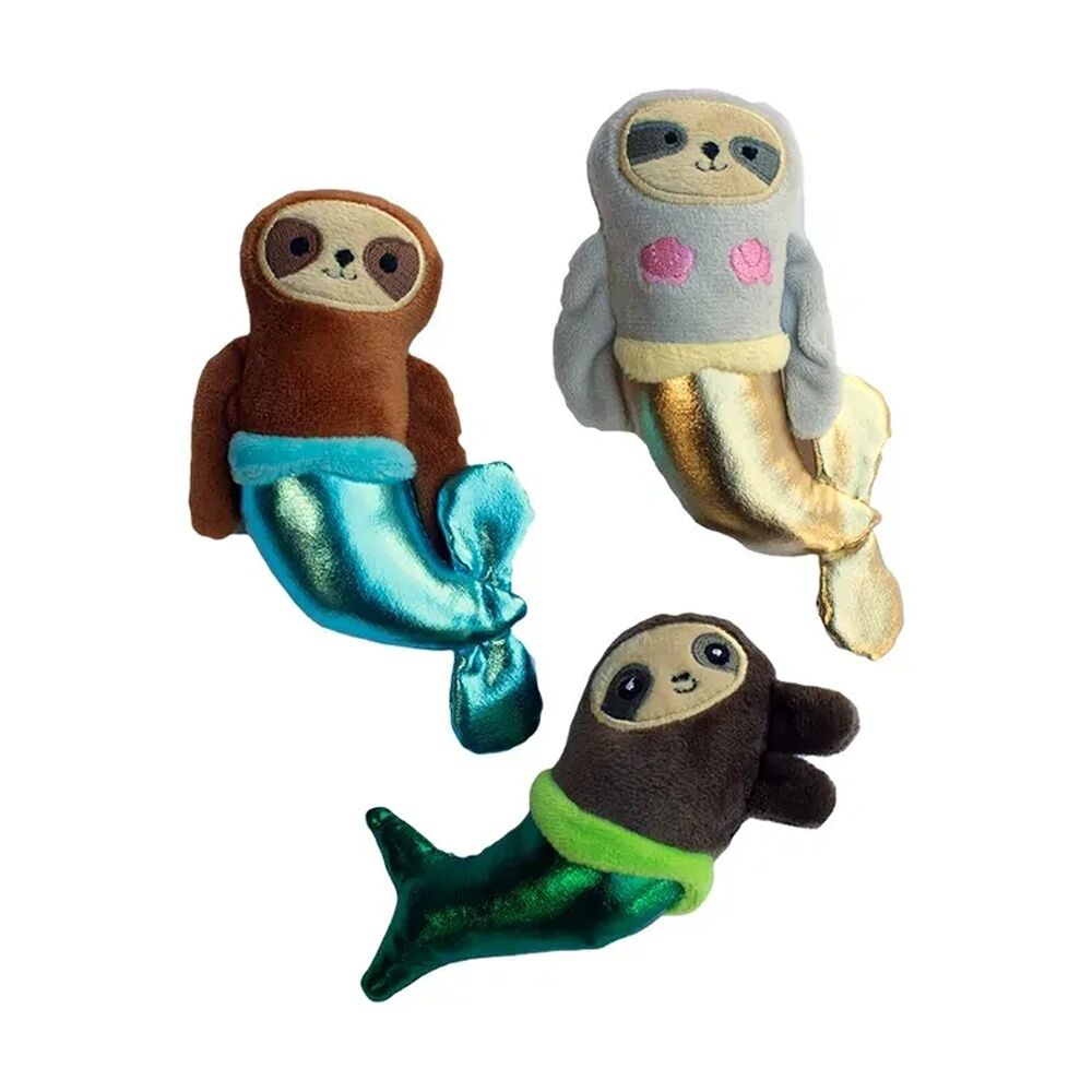 Fringe Studio 3pc Fringe Studio Mersloth Mermaid Plush Small Dog Toy Set Multicolour (2 Pack) — image 2