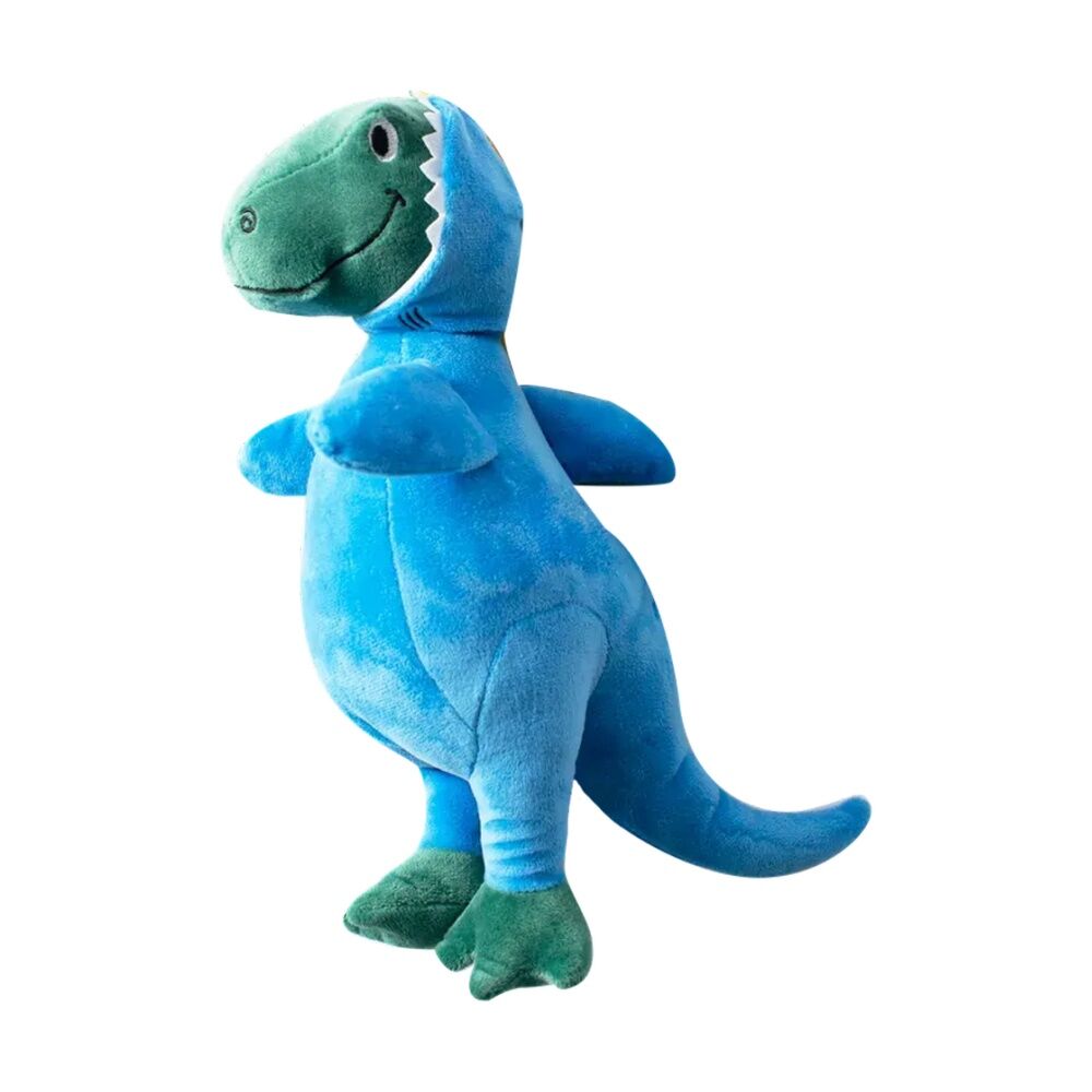 Fringe Studio Blue/Green Shark Dinosaur Rex Soft Plush Dog Toy