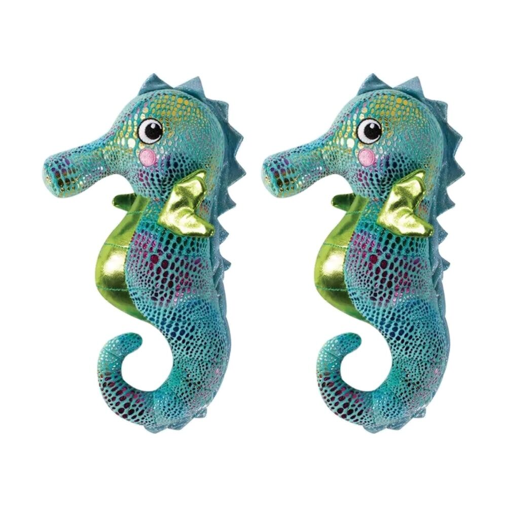 Fringe Studio Shelly The Seahorse Soft Plush Dog Toy Multicolour (2 Pack)