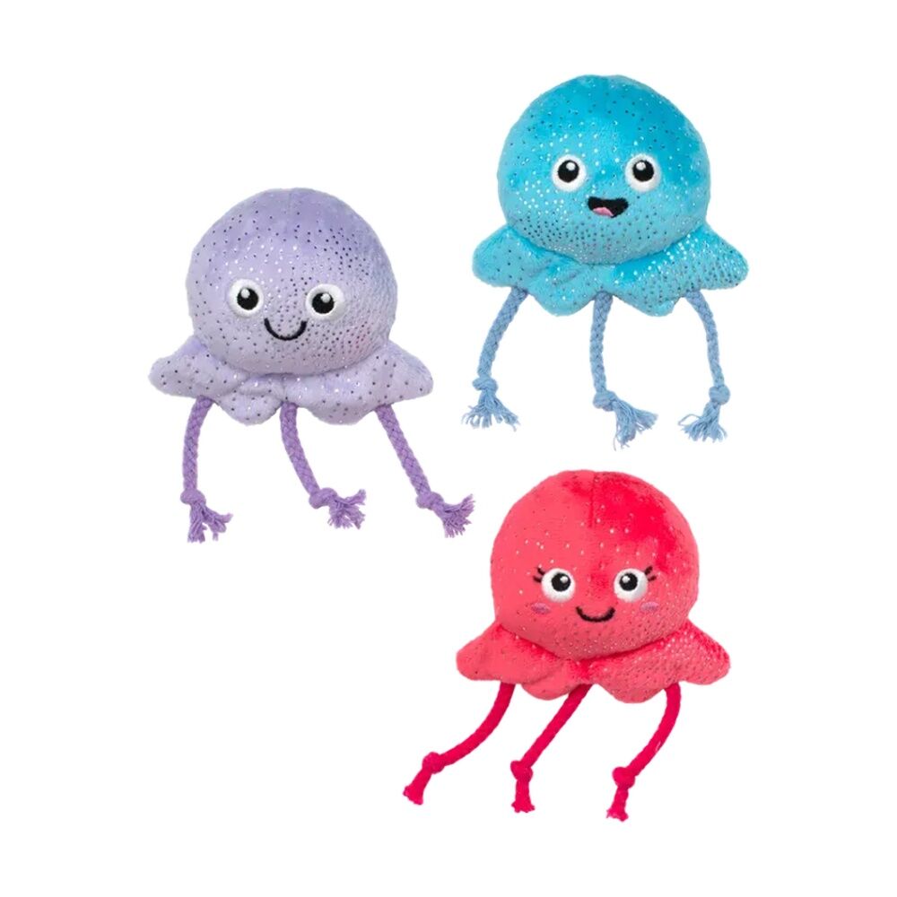 Fringe Studio 3pc Fringe Studio Too Tentacool Soft Plush Small Dog Toy Set Multicolour (2 Pack) — image 2