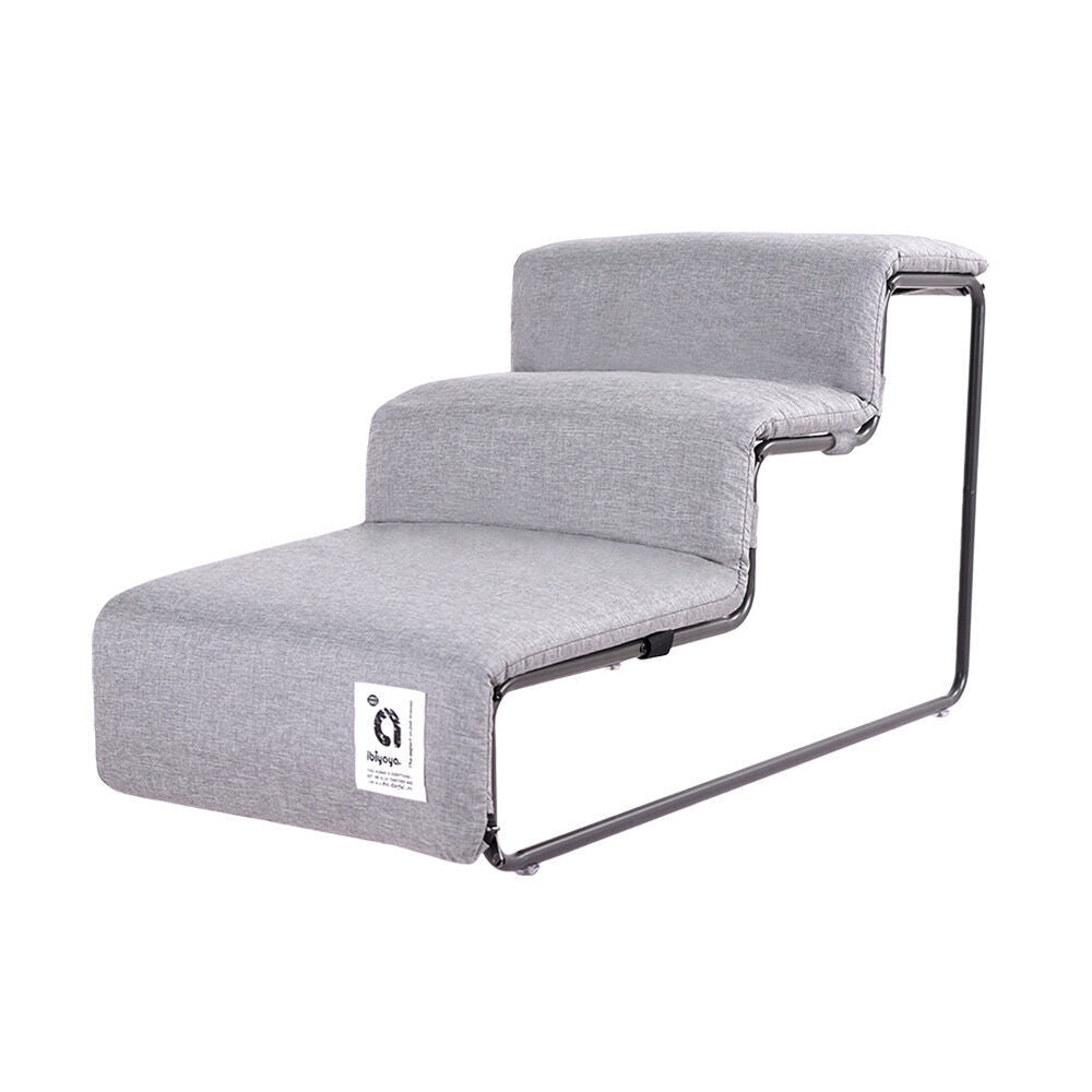 Ibiyaya Grey Everest Practical Pet Stairs for Cats & Dogs Large Steps — image 2