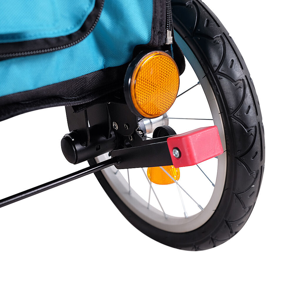 Ibiyaya Blue Happy Pet Trailer/Jogger/Carrier 2.0 w/Bicycle Tow Attachment — image 2