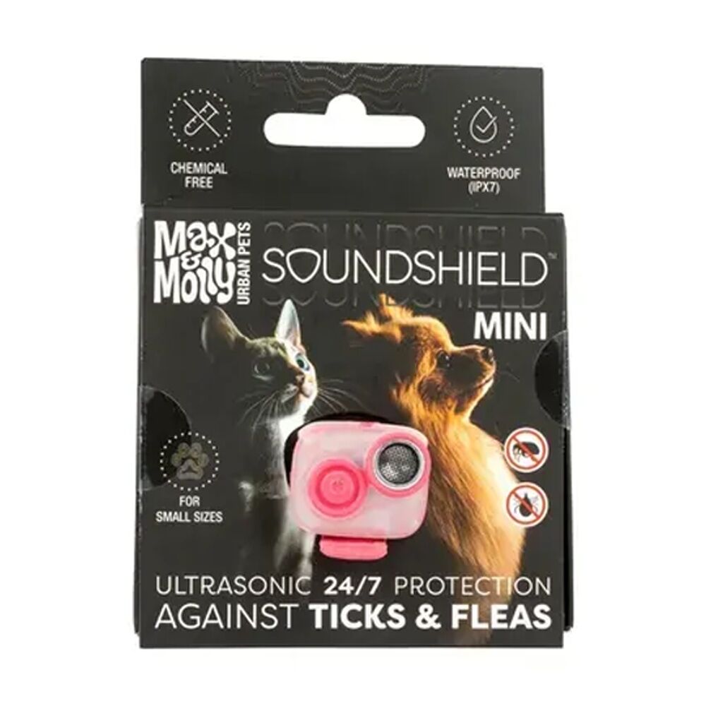 Max & Molly Rose Soundshield Mini 24/7 Ultrasonic Pet Tick Flea Repeller