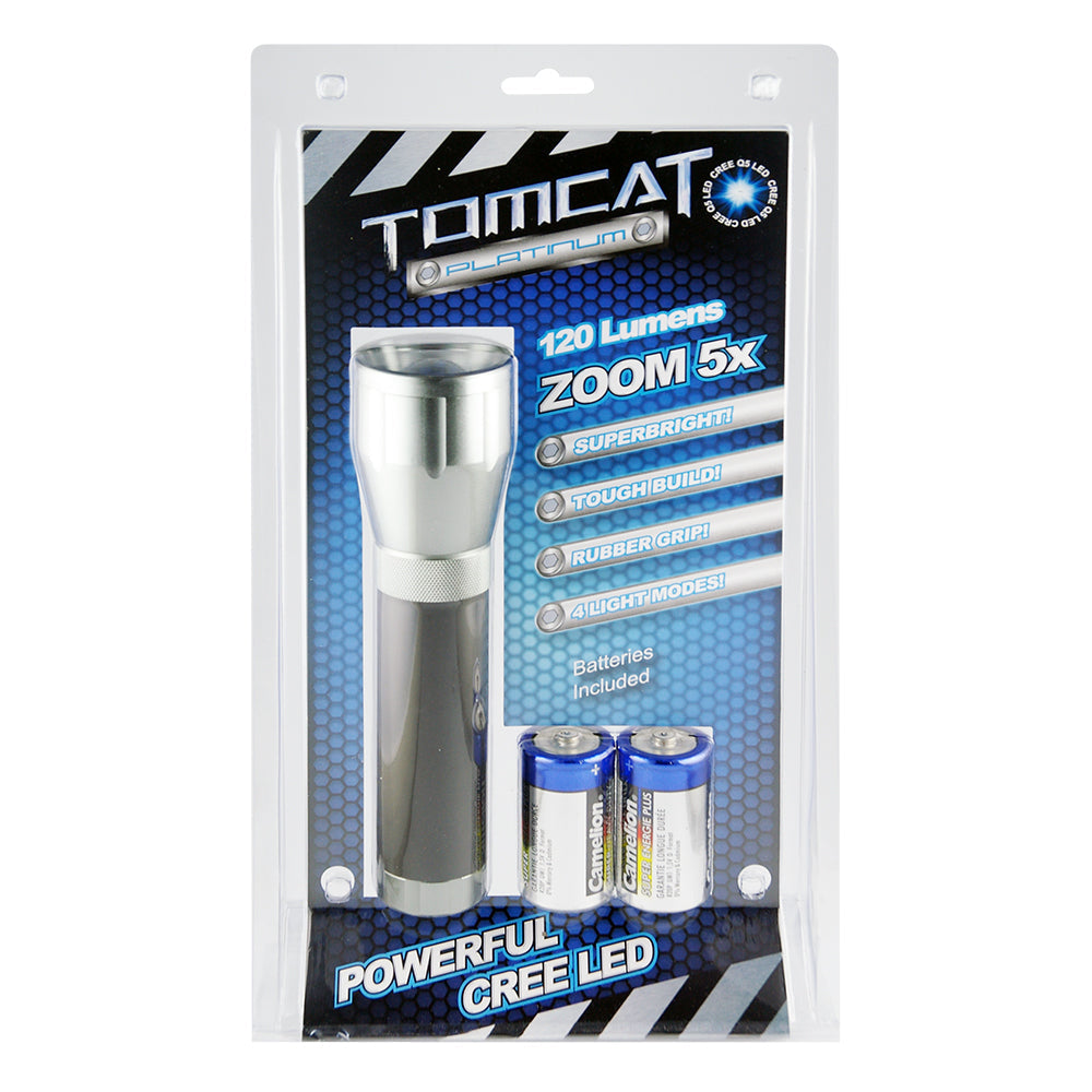 Tomcat Platinum Cree 120LM LED 2D Torch Light Camping Flashlight w/ Batteries — image 2