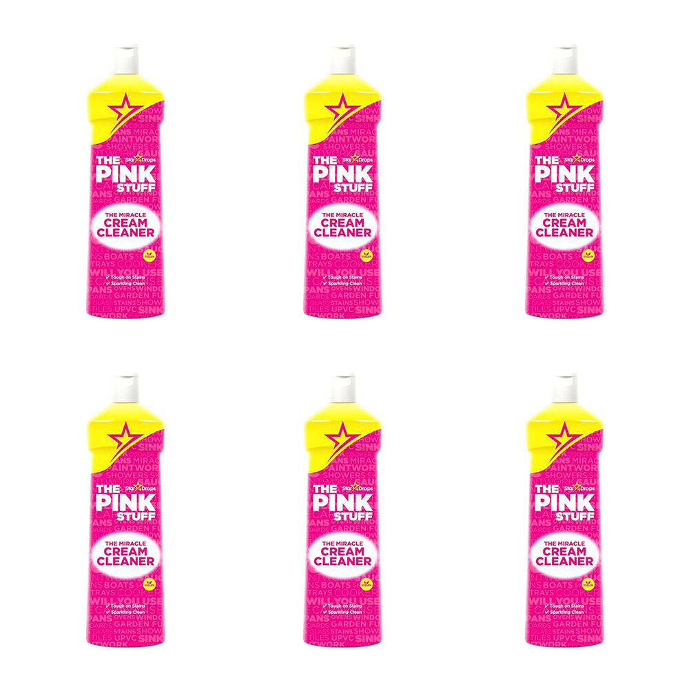 The Pink Stuff Cream Cleaner Stain Remover Cleaner Polish 500ml (6 Pack)