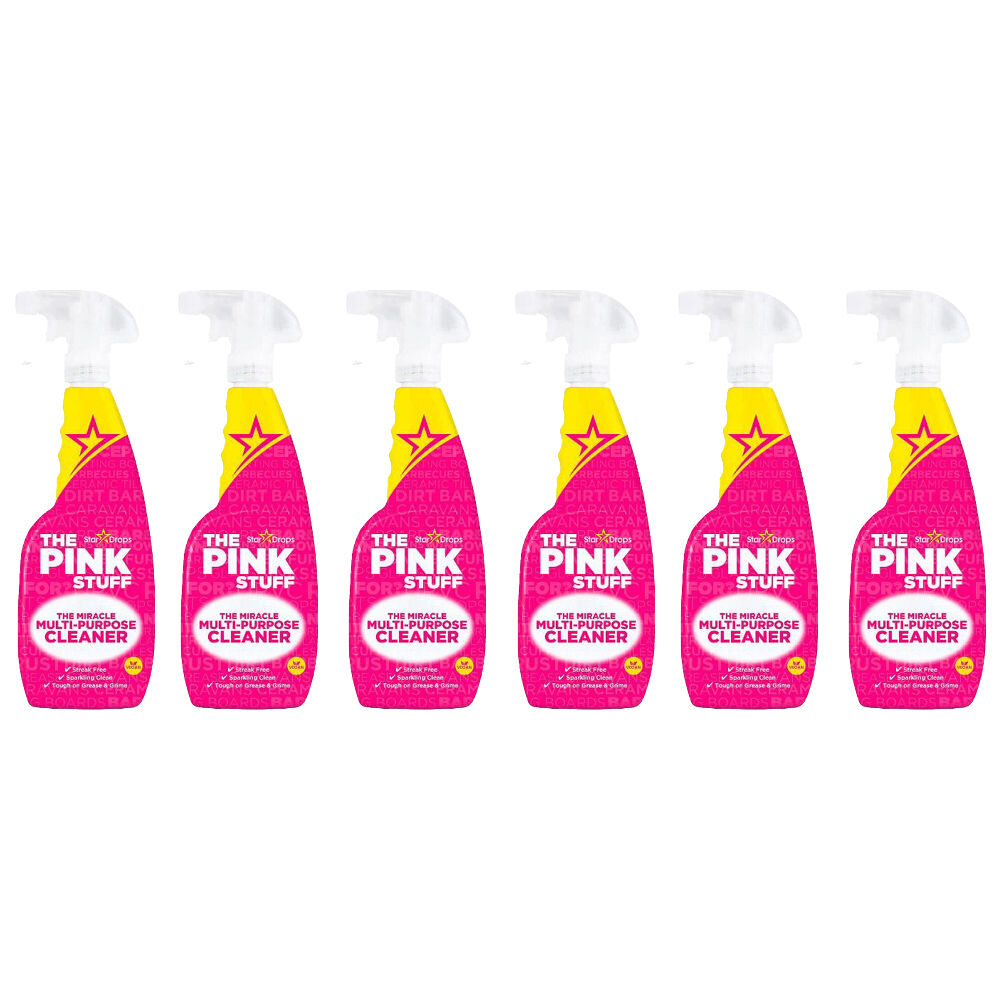 The Pink Stuff Multi-Purpose Spray Deep Clean Surface Household 750ml (6 Pack)