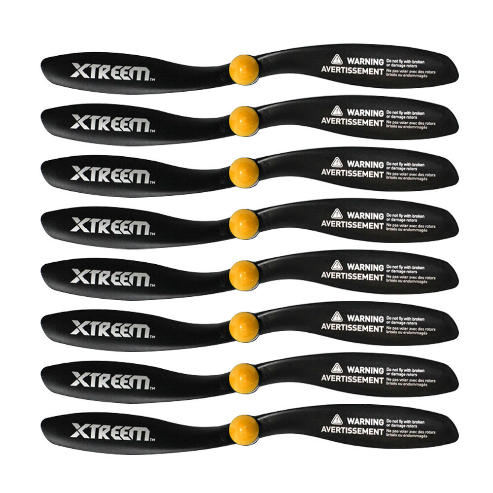 Xtreem FlyEye Rotor Blades Front/Rear Propeller Accessories for Drone Black (8 Pieces)
