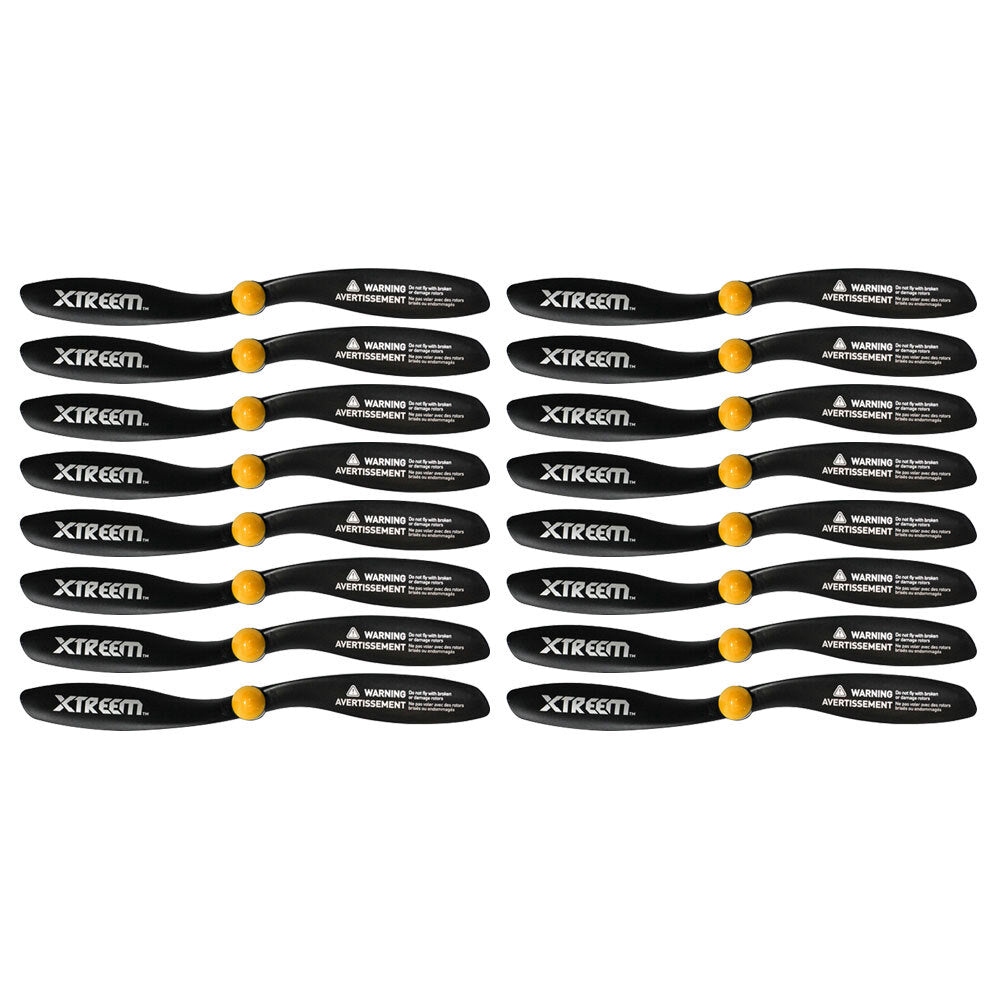 Xtreem FlyEye Rotor Blades Front/Rear Propeller Accessories for Drone Black (16 Pieces)