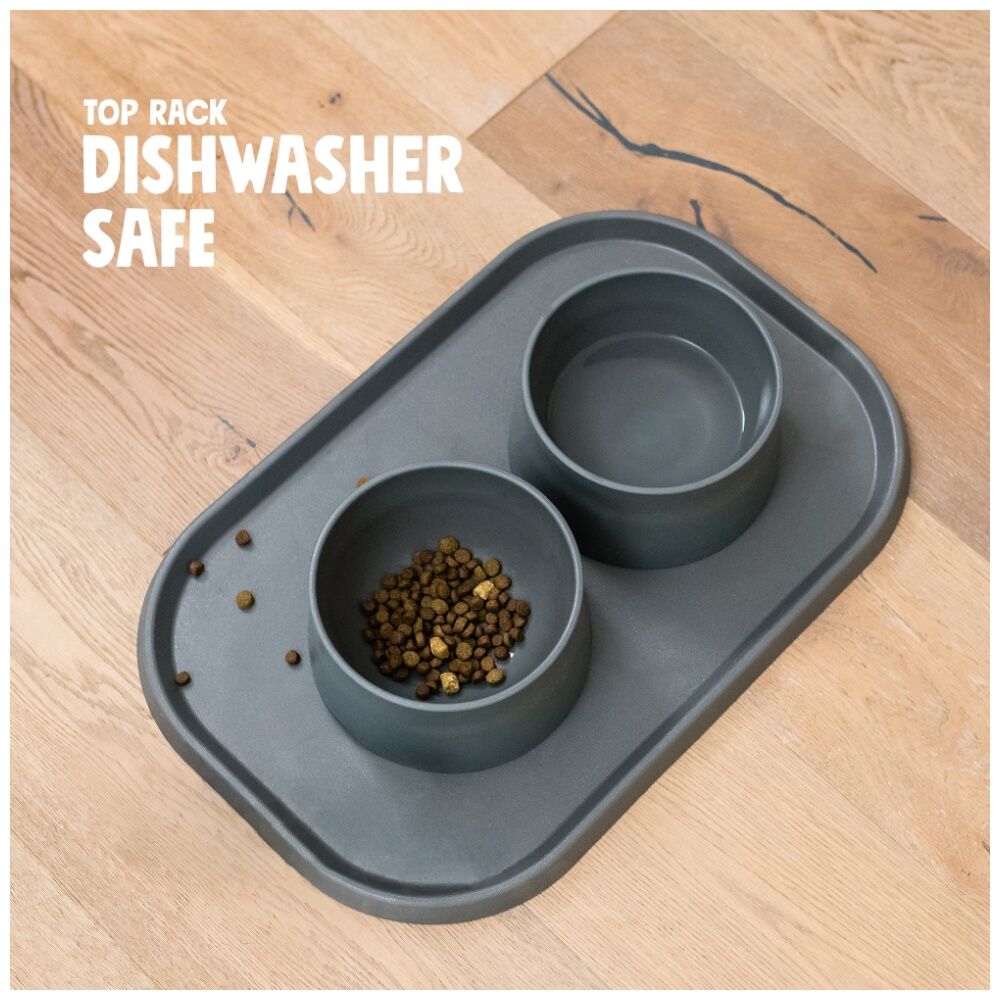 West Paw Non-Slip Dog Feeding Placemat Raised Edges Dishwasher Safe Seaflex — image 4