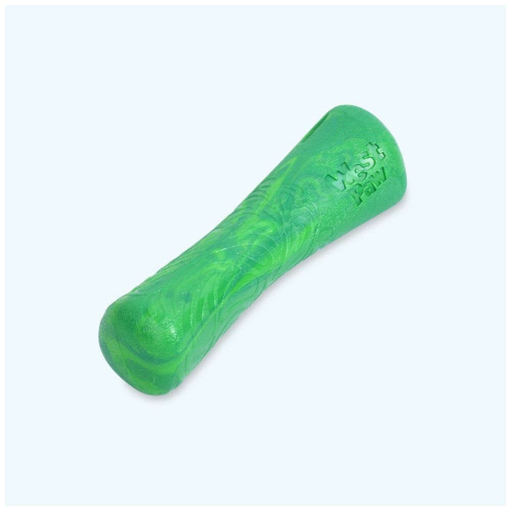 West Paw Large Emerald Drifty Bone Pet Dog Fetch Throwing Soft Chew Toy — image 2