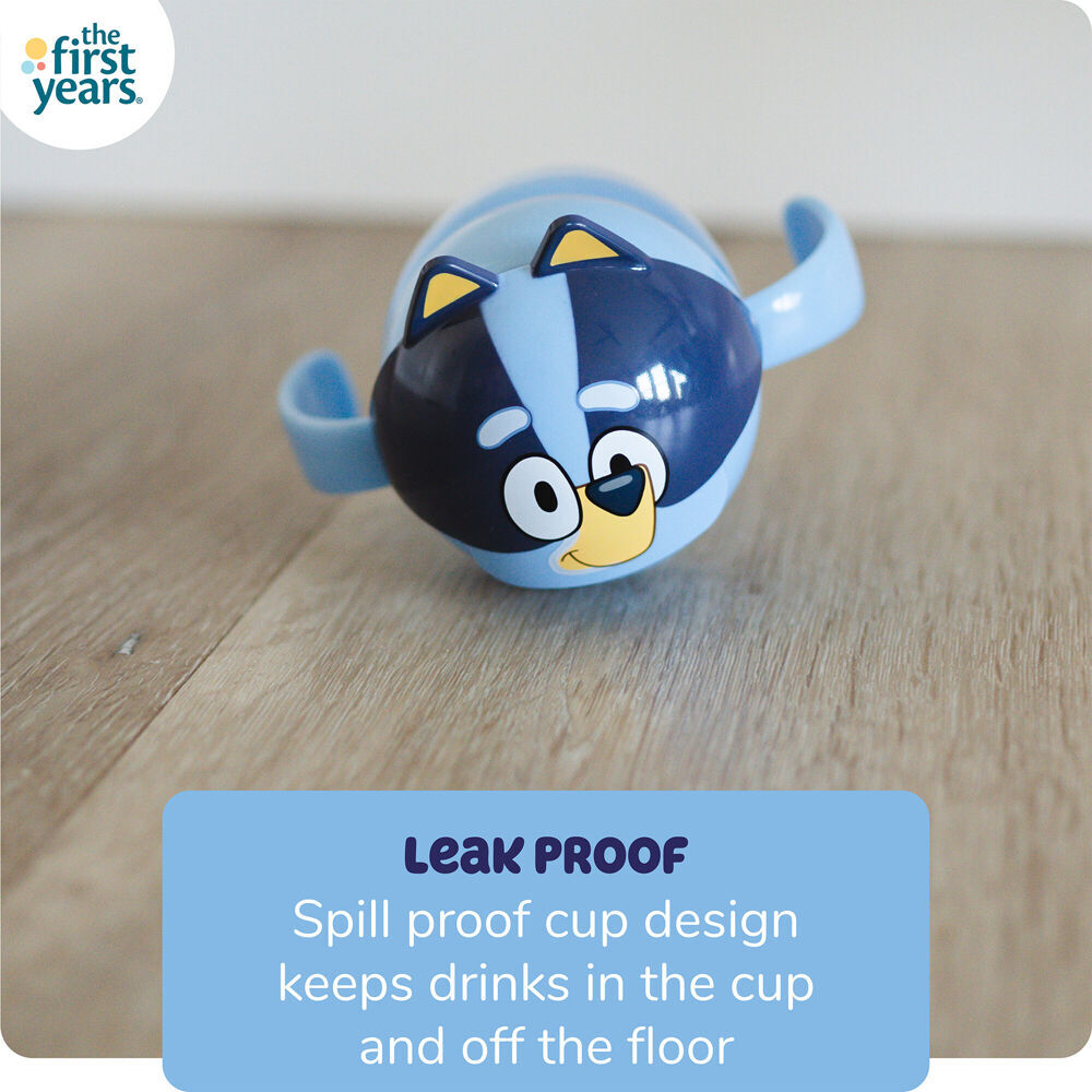 The First Years Bluey Weighted Straw Trainer/Sippy Cup 207ml 6 Months+ (2 Pack) — image 4