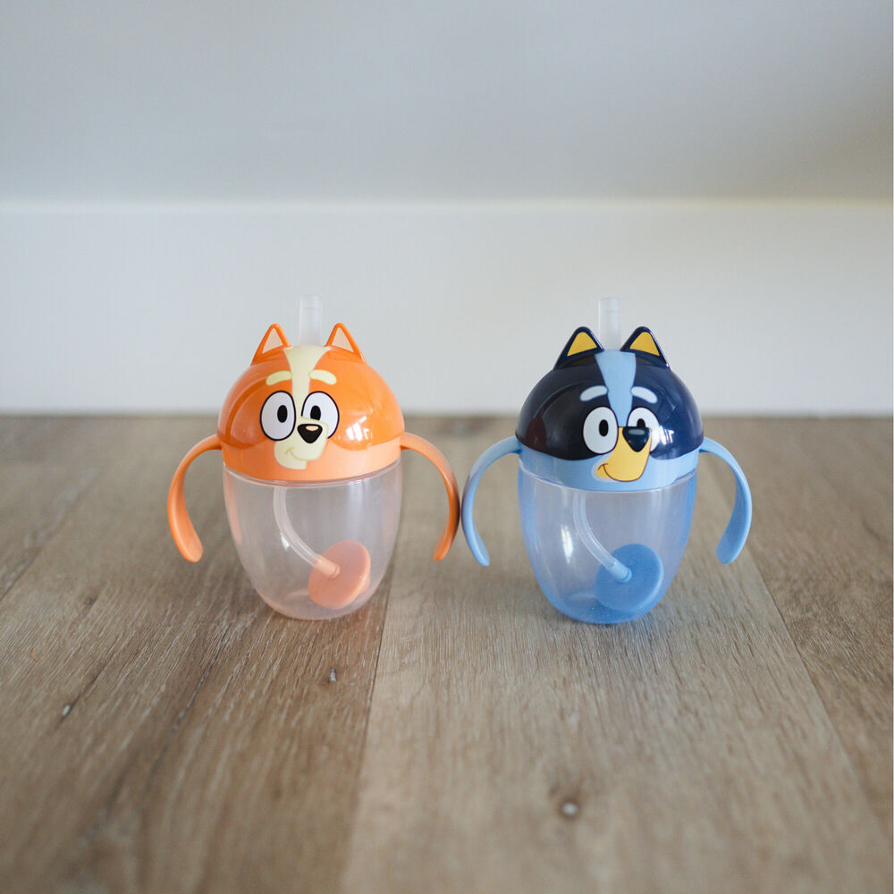 The First Years Bluey Weighted Straw Trainer/Sippy Cup 207ml 6 Months+ (2 Pack) — image 8