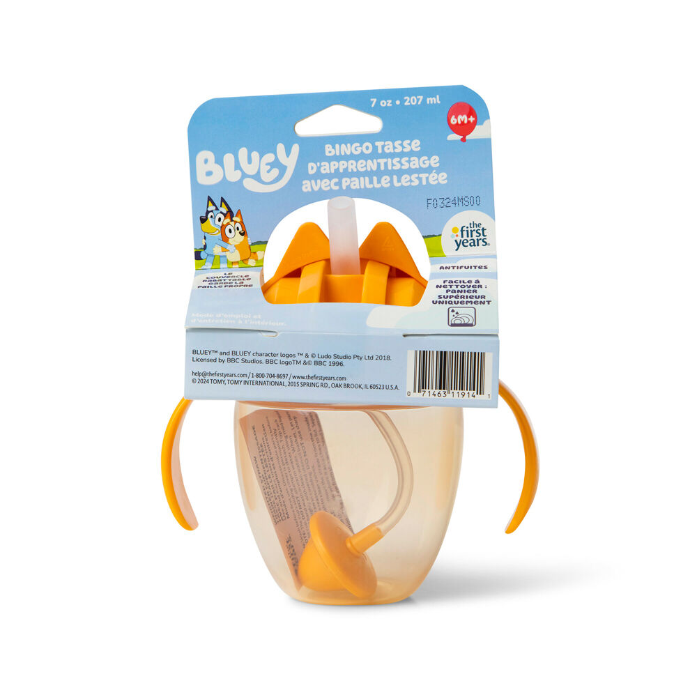 The First Years 207ml 6 Months+ Bingo Weighted Straw Trainer/Sippy Cup — image 2