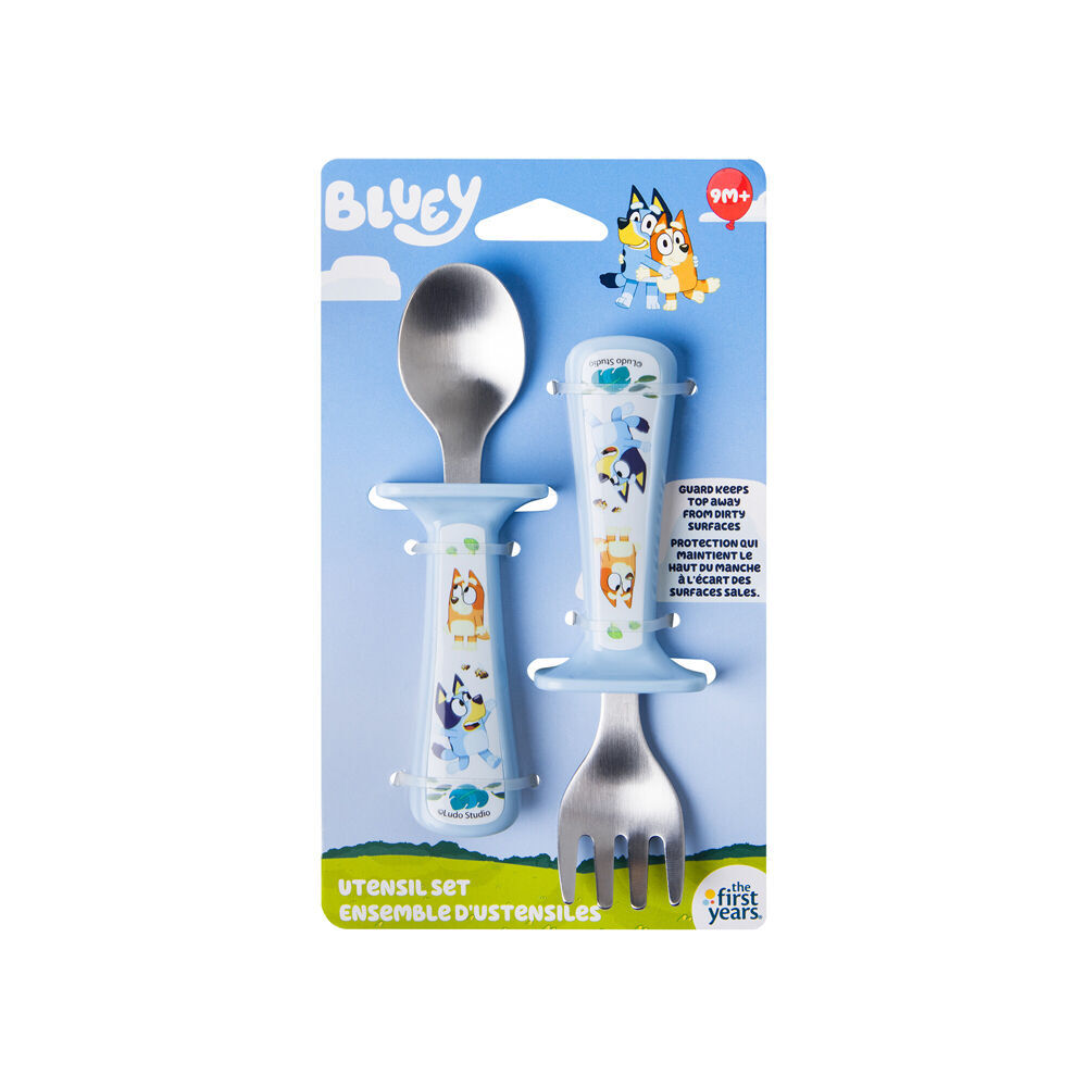 The First Years 2PK The First Years Bluey Toddler Utensils Set w/Spoon and Fork 9m+ (3 Pack) — image 2
