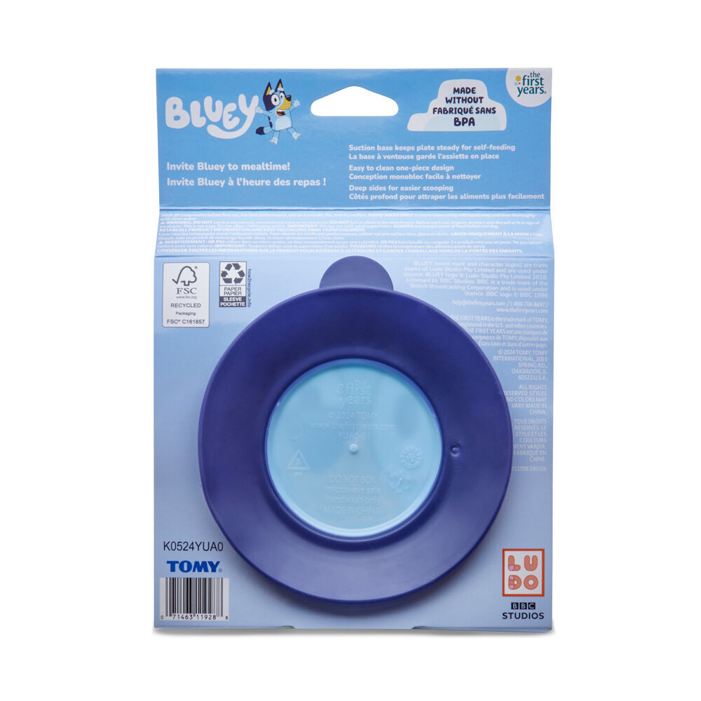 The First Years Bluey Character Children's Bowl with Suction Base 6m+ (2 Pack) — image 3