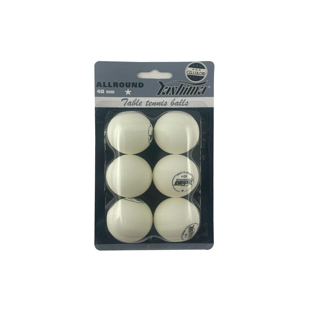 Yashima 1 Star Non-Celuloid Recreational Use Table Tennis Balls — White