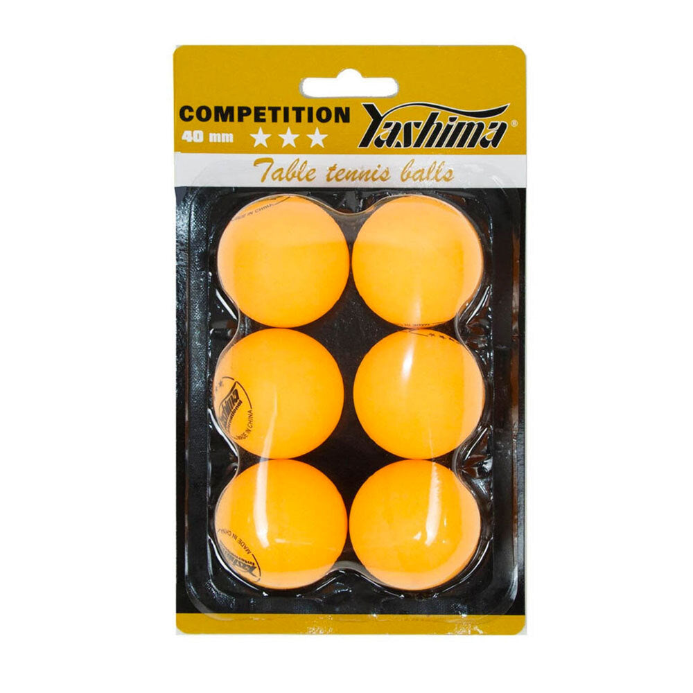 Yashima 3 Star ITTF Approved Practice/Competition Table Tennis Balls - Orange (2 Pack) — image 2
