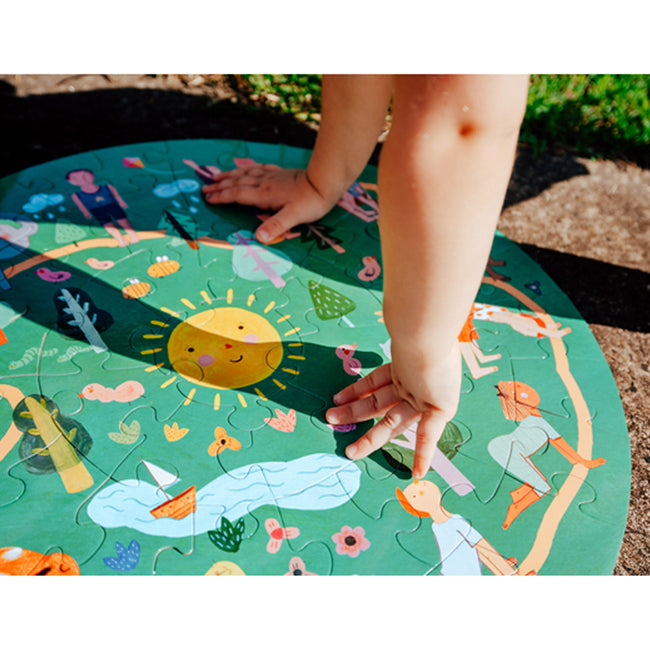 Yogi Fun Sun 50cm Salutation Kids/Children Fun Play Floor Puzzle Game 4+ (49 Pieces) — image 2