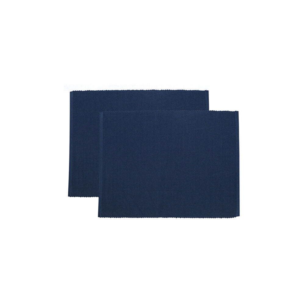 Nf-Home & Entertaining Essentials NF Home & Entertaining Essentials Une Placemat 33x45cm Solid Navy (2 Pieces)
