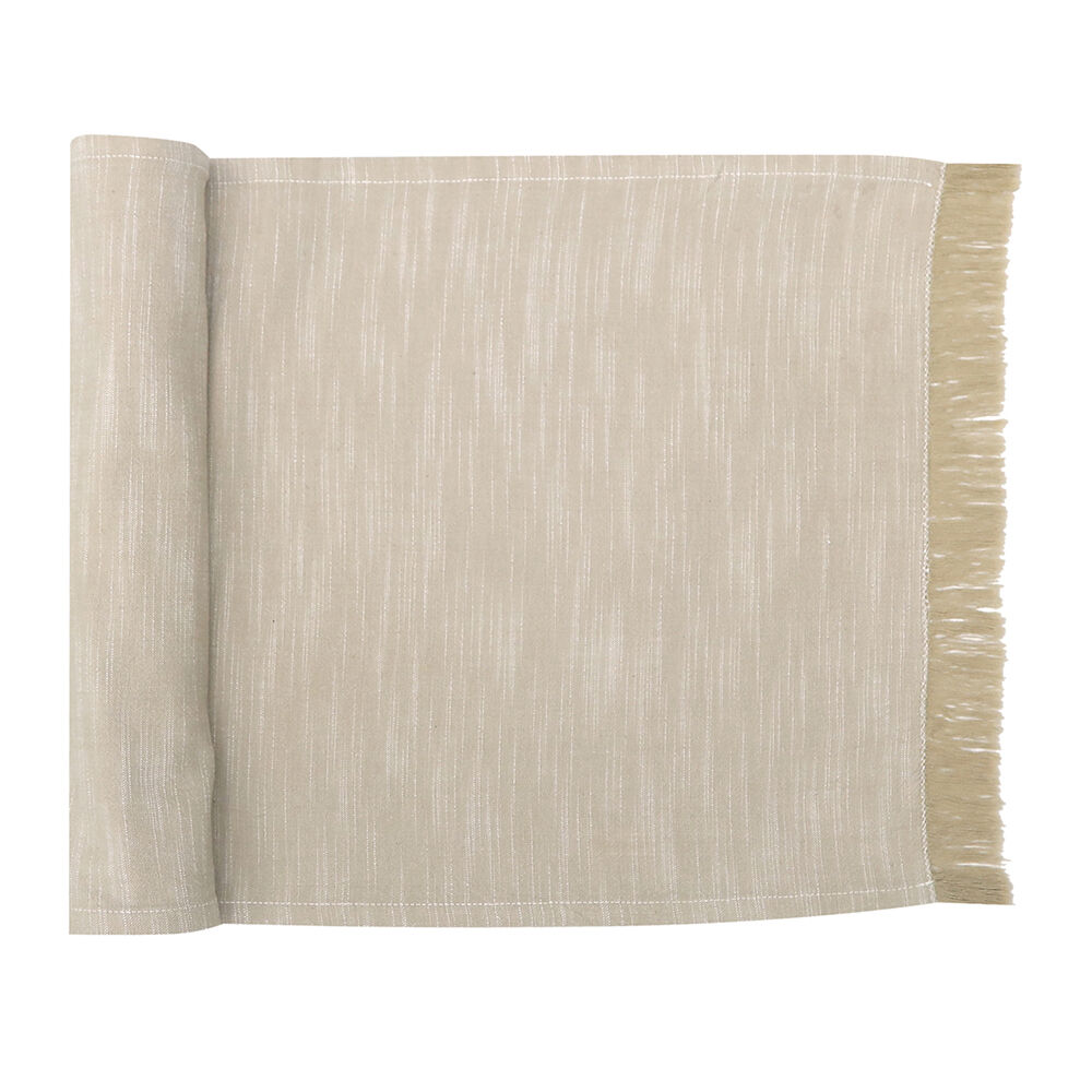 Nf-Home & Entertaining Essentials NF Home & Entertaining Essentials Elysian Table Runner 35x250cm Woven — Beige