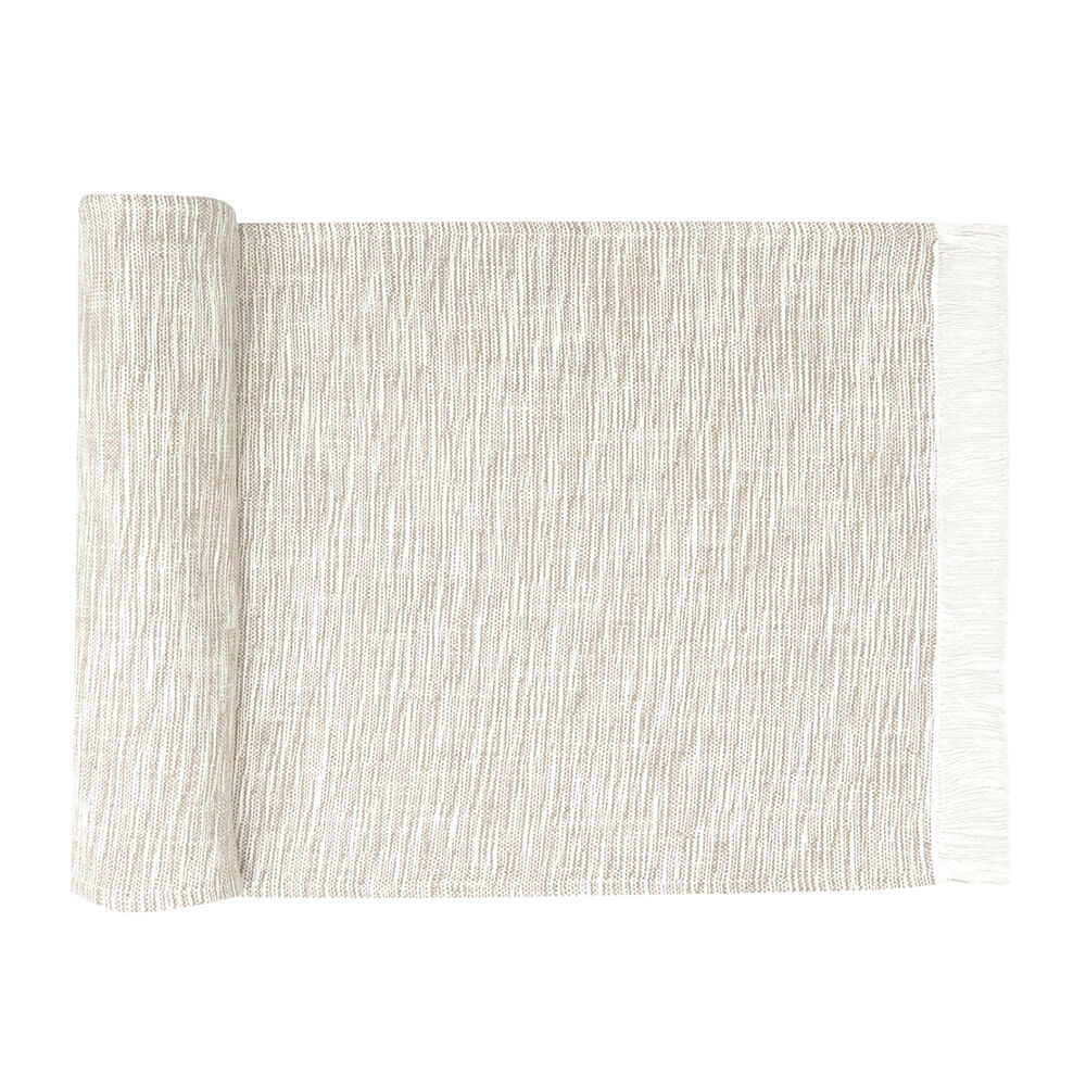 Nf-Home & Entertaining Essentials NF Home & Entertaining Essentials Cascade Table Runner 35x250cm Woven — Taupe