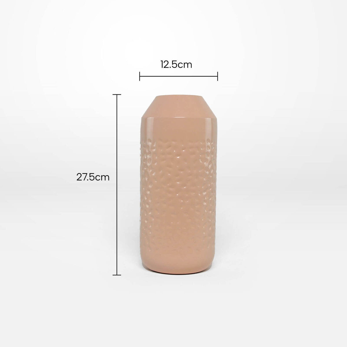 Rayell Metal Vase Rhiannon Apricot Home Decor Flower Holder Jug 12x27x12cm — image 2