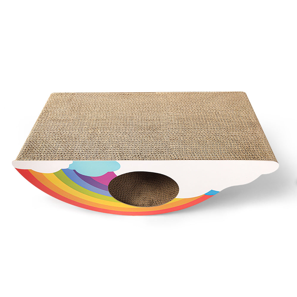 Zodiac Rainbow 57x29cm Scratcher Play Furniture Pet Cat Scratching House Bed — image 2