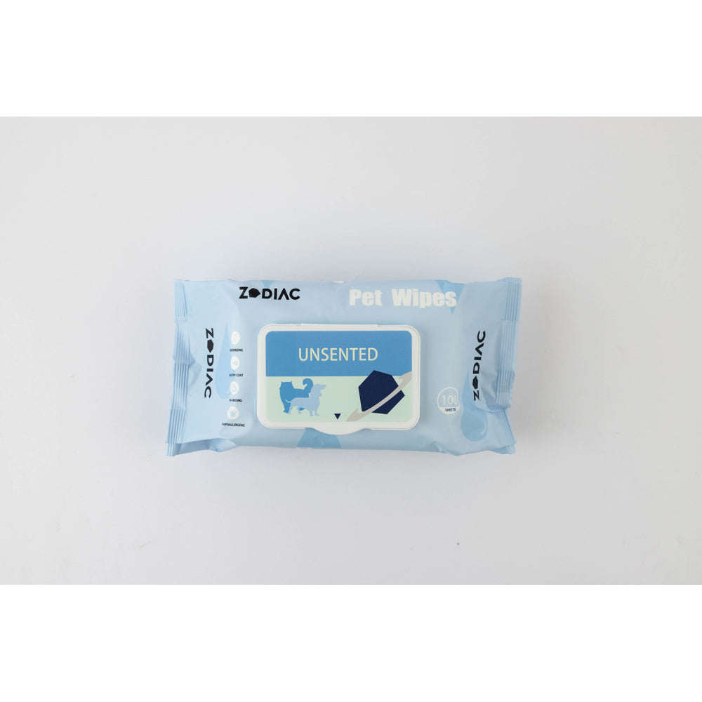 Zodiac 100pc Zodiac Unscented Grooming/Cleaning Pet Dog/Cat Antibacterial Wipes (3 Pack) — image 2